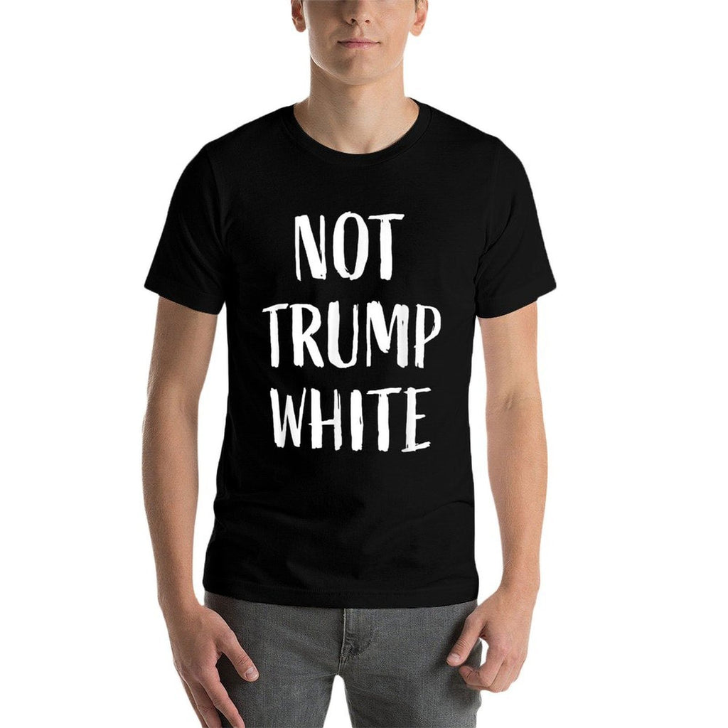 Funny Not Trump White Retro  Heathered Texture T-Shirt