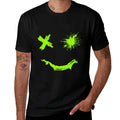 Green Grunge Smile Green Color Graphic  Classic T-Shirt