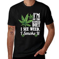 Marijuanas, Funny Weed Stoner, See Weed Smoke It  Eco-friendly Material T-Shirt