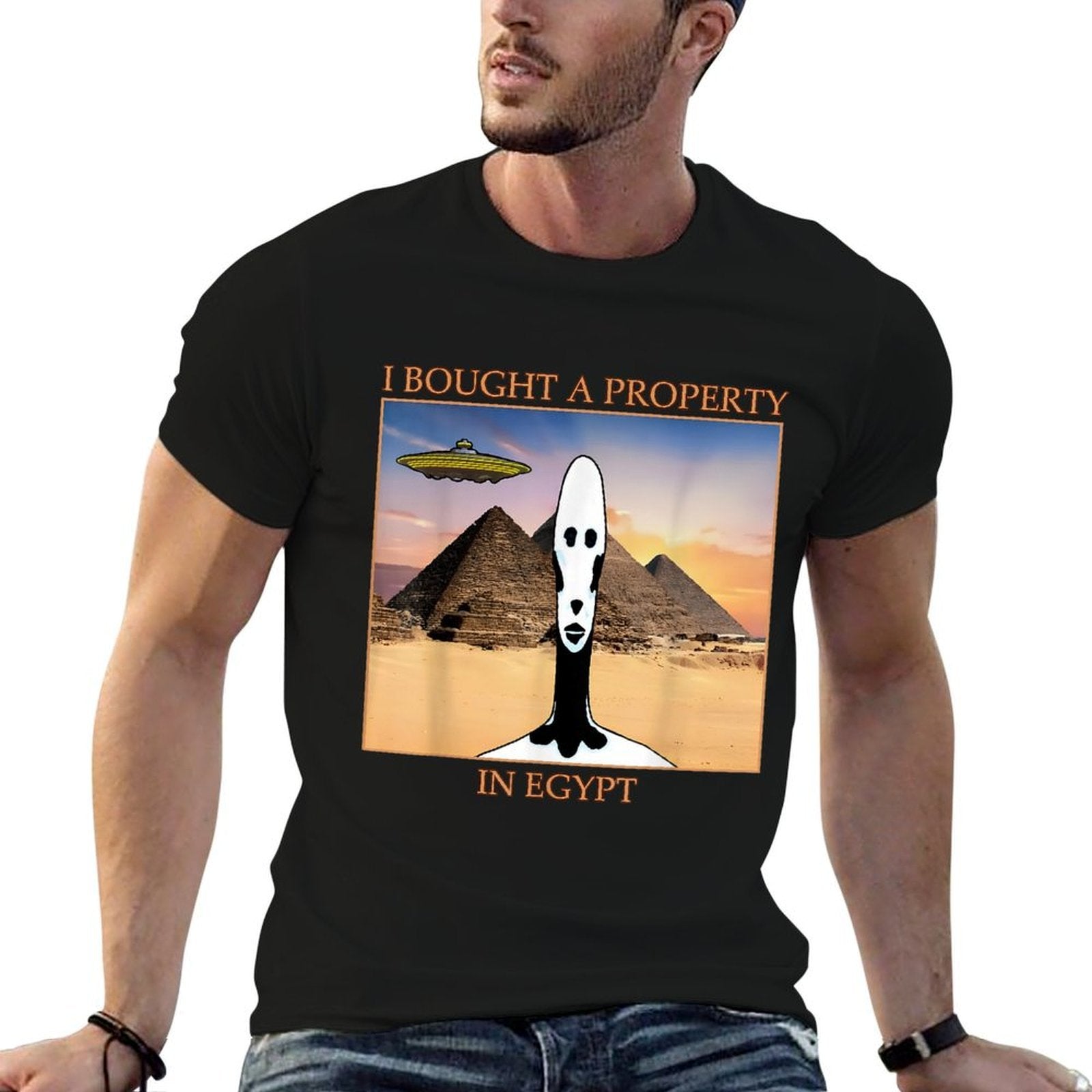 I Bought A Property In Egypt Locked In Alien Meme  Wrinkle-resistant T-Shirt