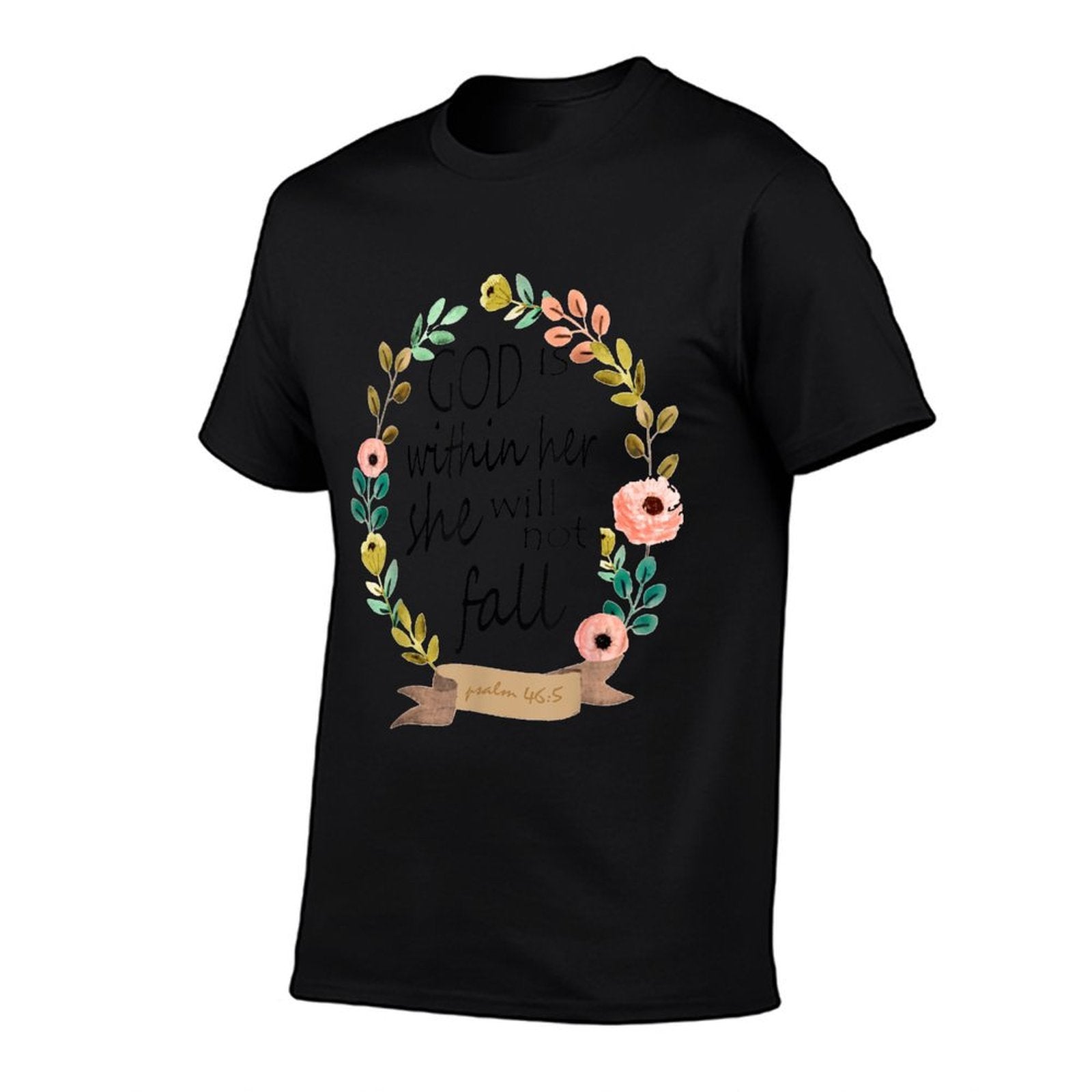God Is Within Her She Will Not Fall Psalm 465  Vintage-inspired T-Shirt