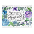 Psalm 121  I Lift My Eyes to The Mountains  Scripture Art Tapestry