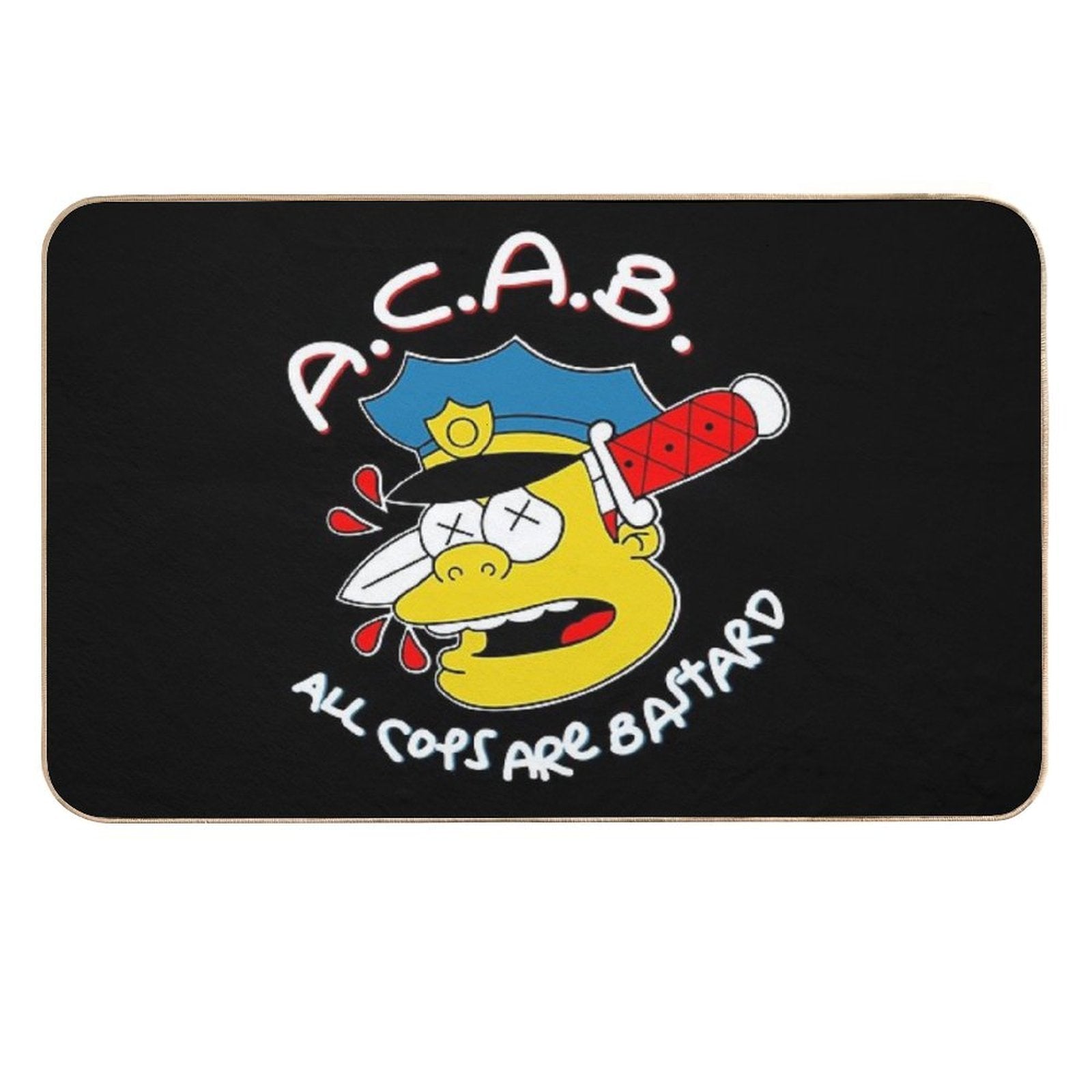 All Cops Are Bastards  Anti-Trip Bath Mat