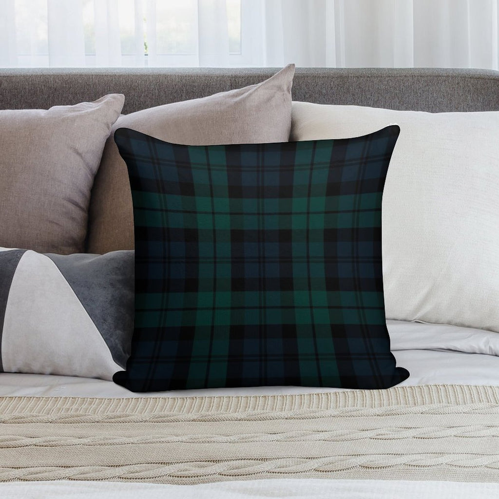 Black Watch Tartan Plaid Pattern Soft Bedroom Essential Throw Pillow
