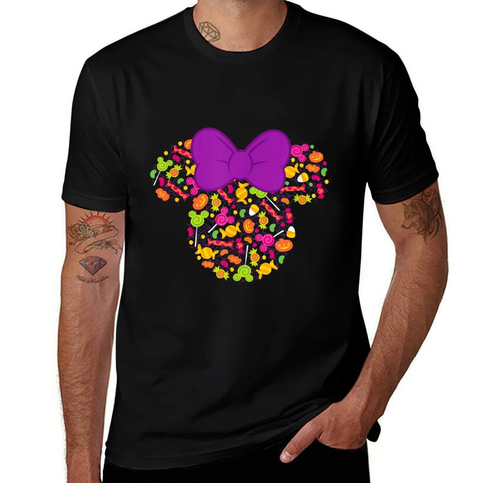 Disney Minnie Mouse Icon Candy Halloween  Quick-drying T-Shirt