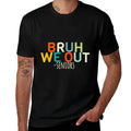Bruh We Out Seniors Graduation Funny Senior Graduate  Ribbed Collar T-Shirt