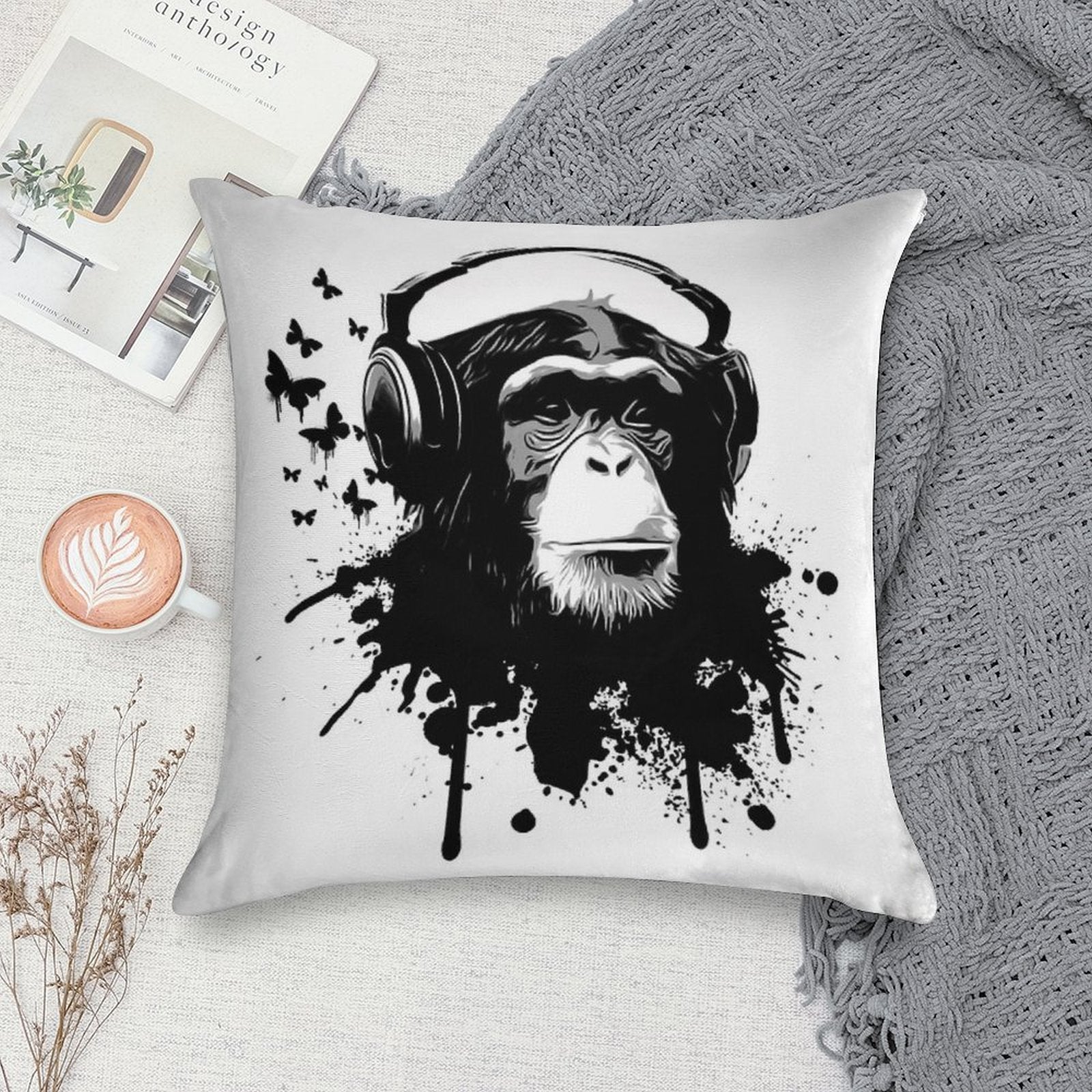 Monkey Business Soft Warmth Comfort Throw Pillow