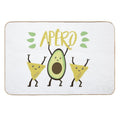 Avocado Dancing Aperitif  Easy To Clean Bath Mat