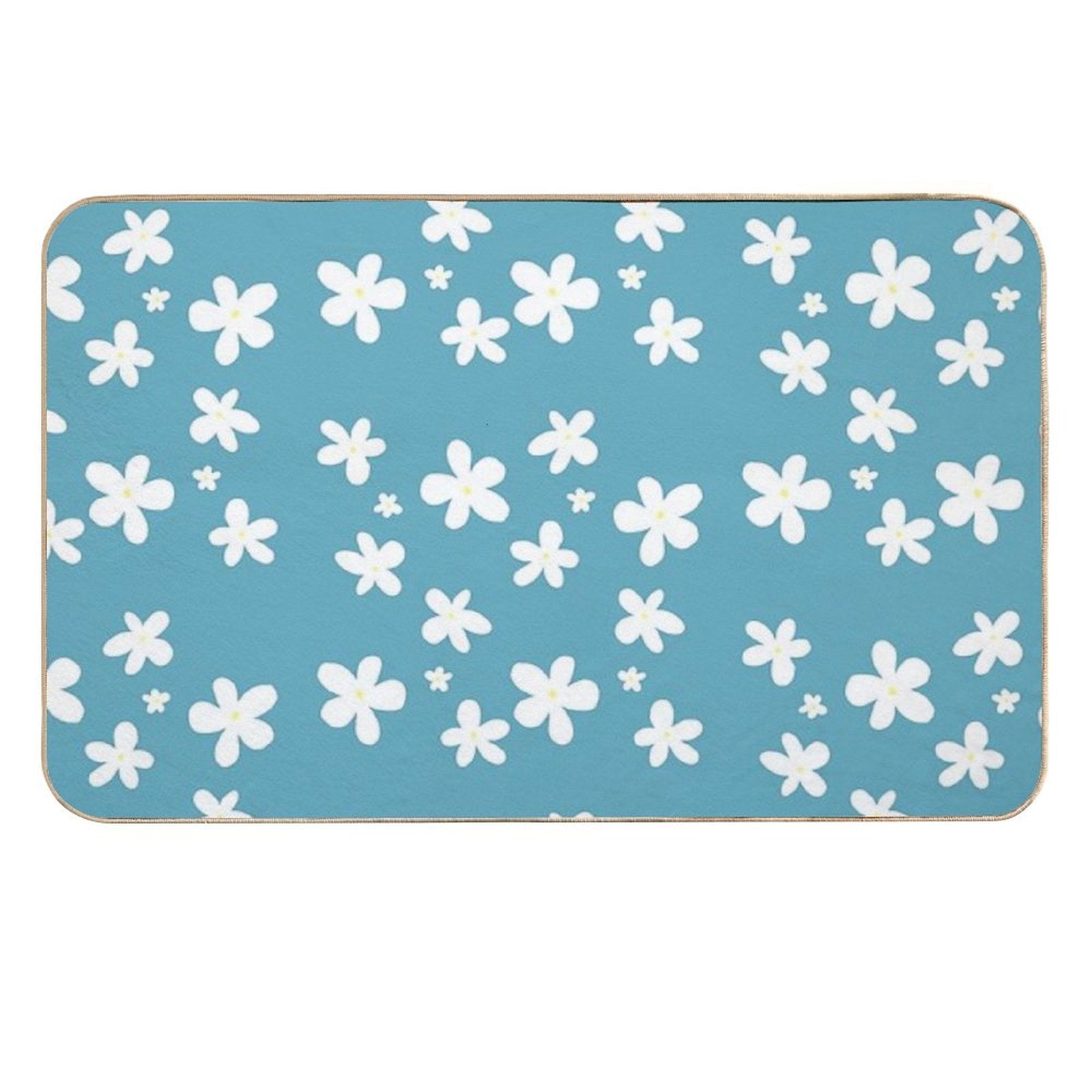 Daisy Pattern  Pet-Safe Bath Mat