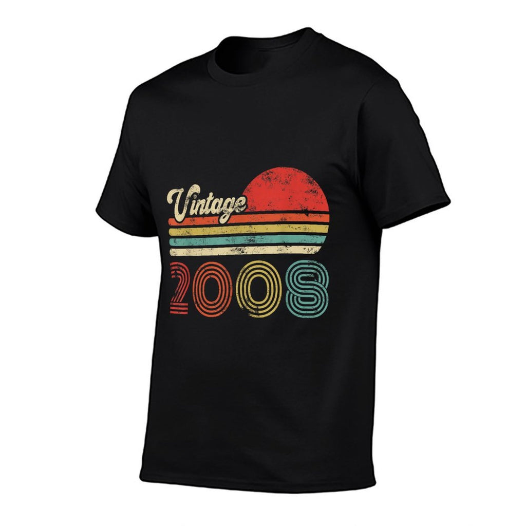 17 Year Old Birthday Vintage 2008 17th Birthday  Cotton T-Shirt