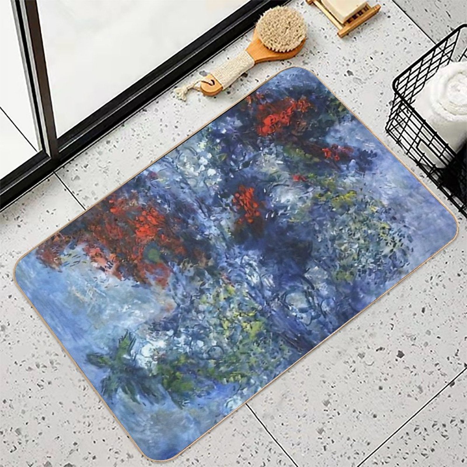 Marc Chagall Surrealism Art  Easy Maintenance Bath Mat