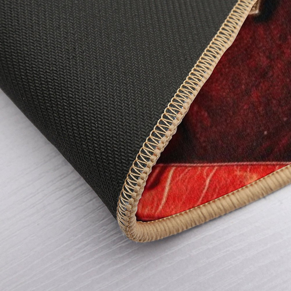 Classic Cadillac Interior. Red.  Versatile Bath Mat