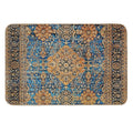 Antique Blue Persian Kirman Rug Print  Slip-Resistant Bath Mat