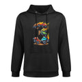 3 Year Old Monster Truck Boy Toddler 3rd Birthday Party Cotton-Polyester Blend Hoodie