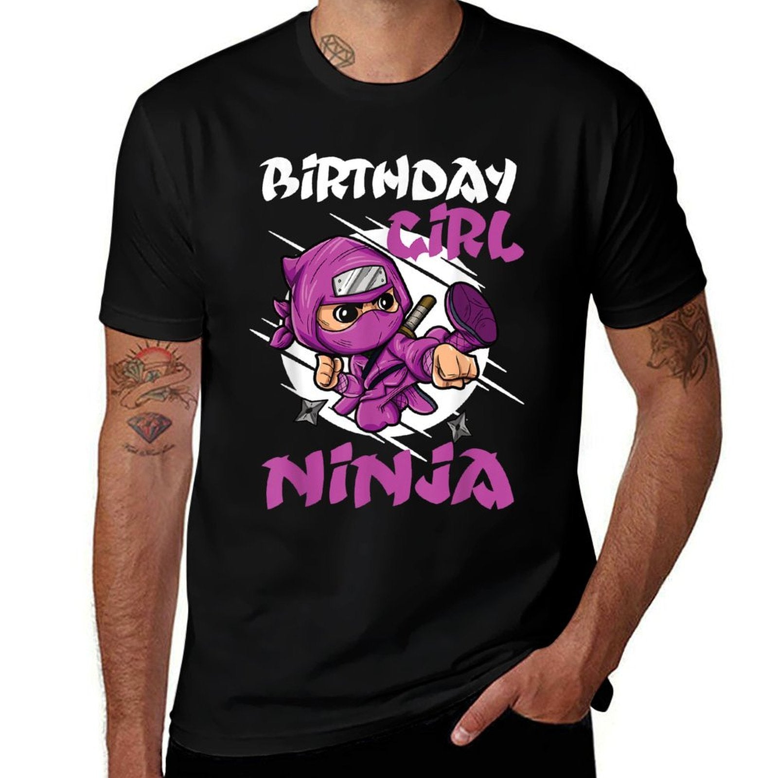 Birthday Girl Ninja Squad Kids Birthday Party Little Ninja  Breathable T-Shirt