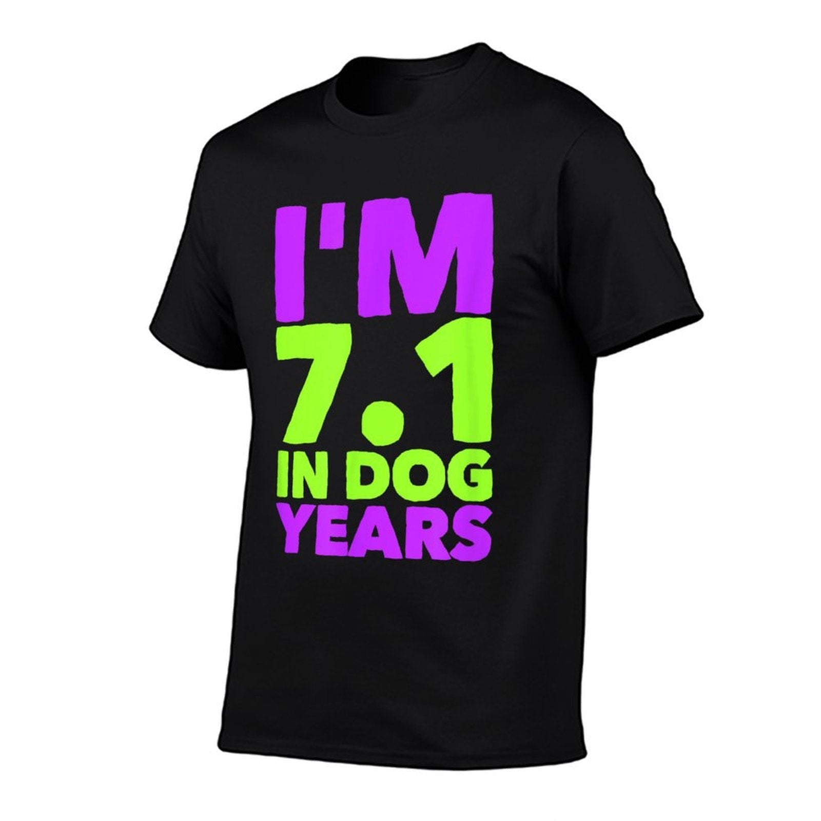 7.1 in Dog Years. Funny 50th Birthday Shirt  Heathered Texture T-Shirt
