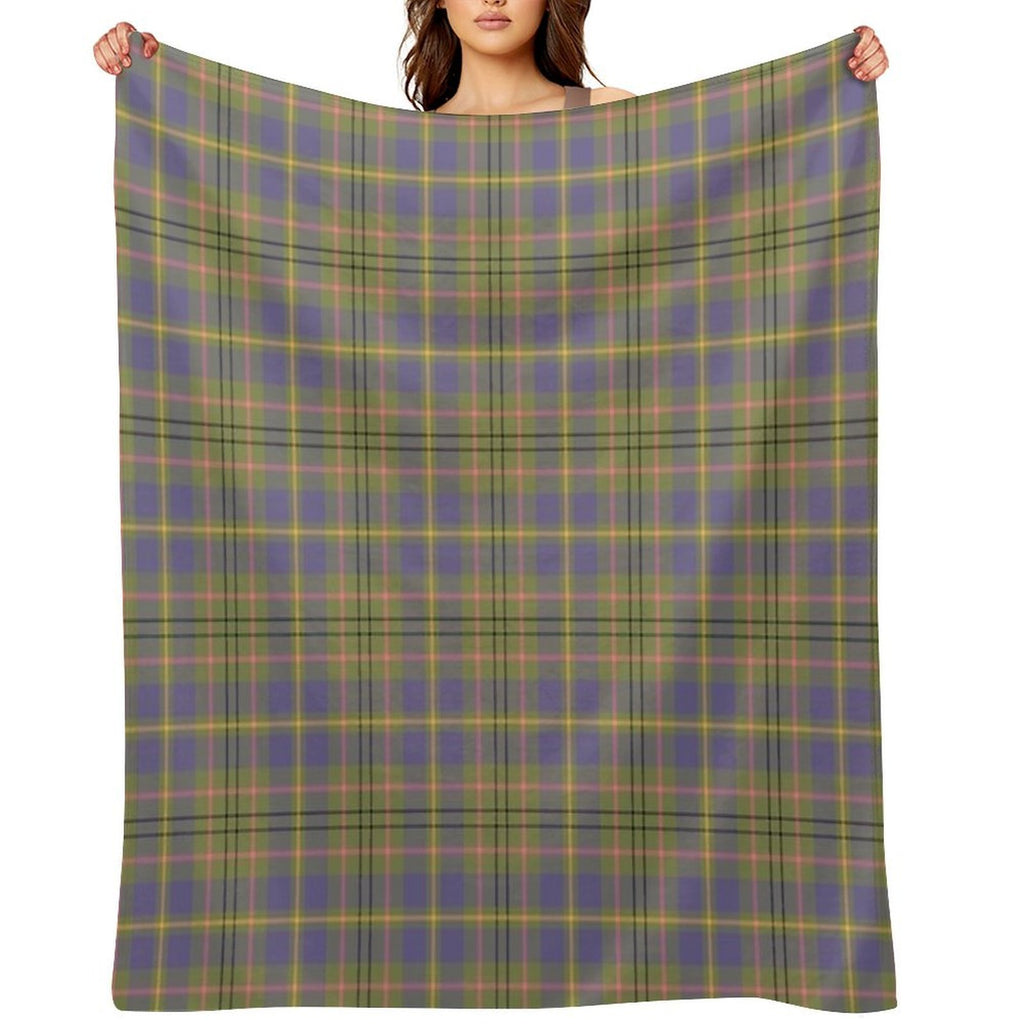 TAYLOR Tartan ✧ Traditional Clan & Family Name Plaid (Ancient Colours) Comfort Throw Blanket