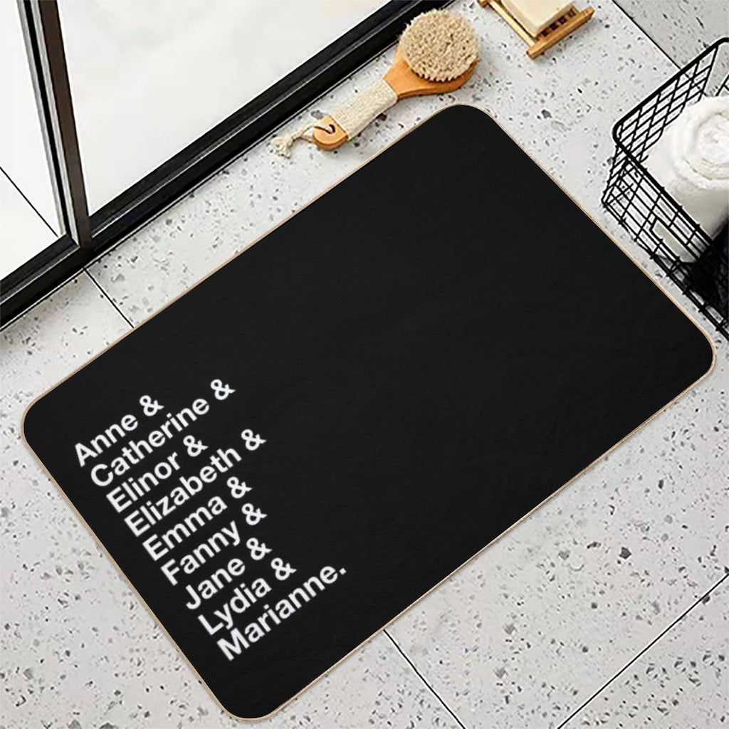 Women of Jane Austen  Repositionable Bath Mat