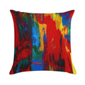 Bright Bold Colorful Abstract Art Soft Ultra-Soft Texture Throw Pillow