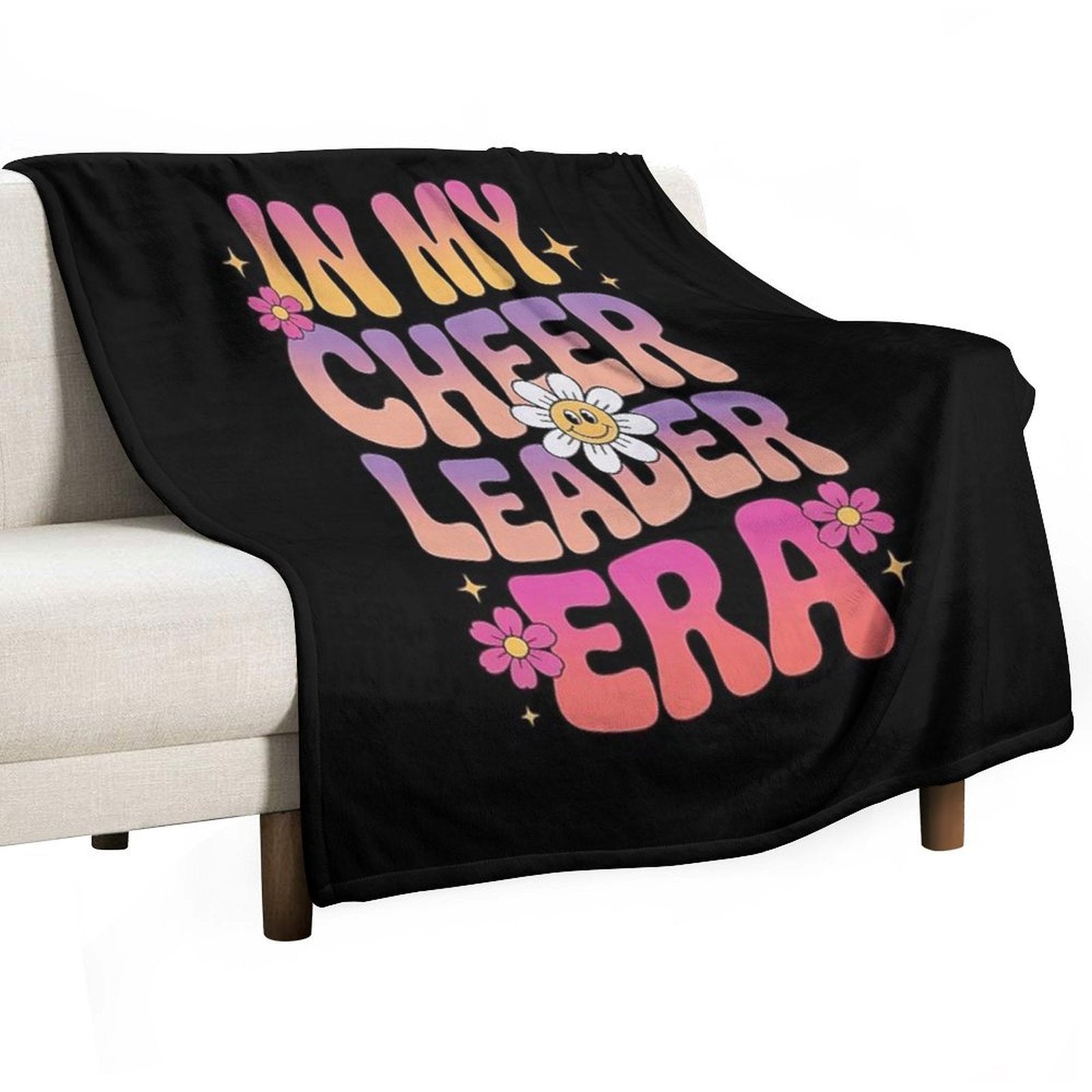 In My Cheer Leader Era Youth Cheerleader Shrink-resistant Throw Blanket