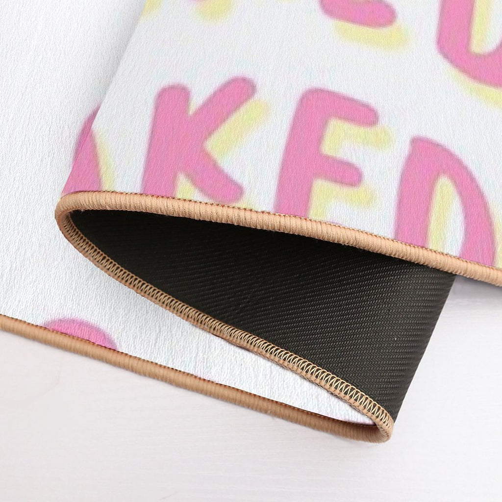 Get Naked - Pink And Yellow  Eco-Friendly Bath Mat