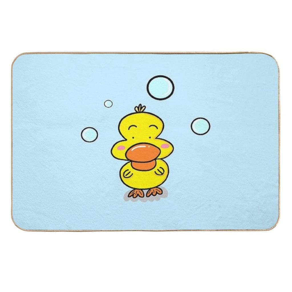 Bathroom Ducky Doodle  Long-Lasting Bath Mat