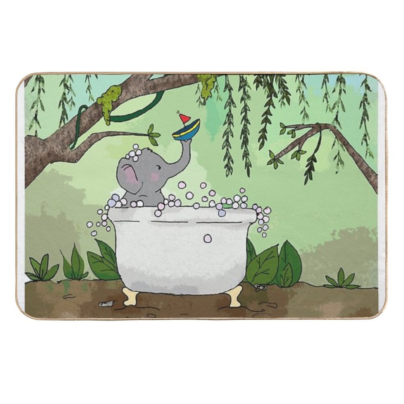 Bath Time !  Long-Lasting Bath Mat