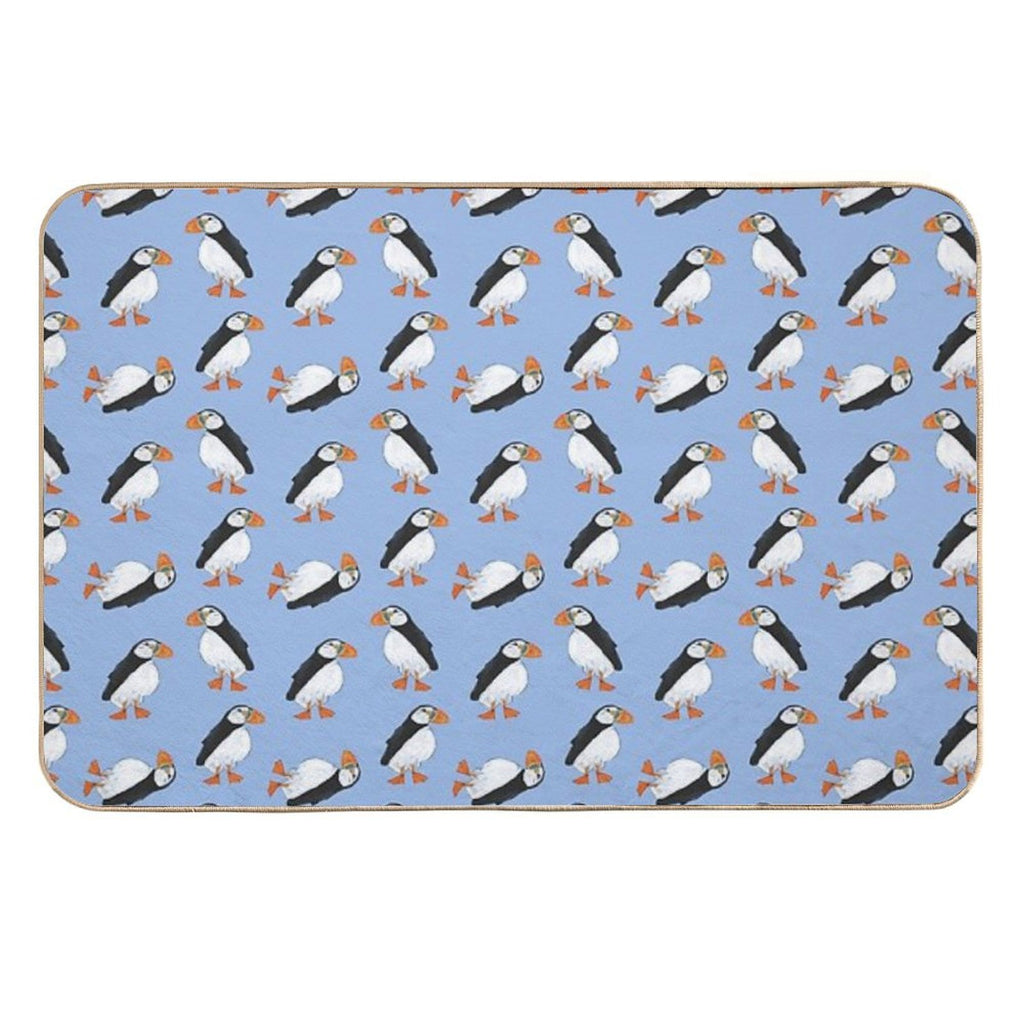 Cute And Whimsical Puffin Design  Odorless Bath Mat