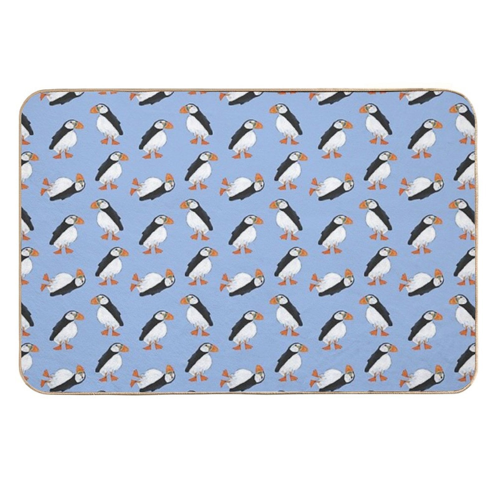 Cute And Whimsical Puffin Design  Odorless Bath Mat