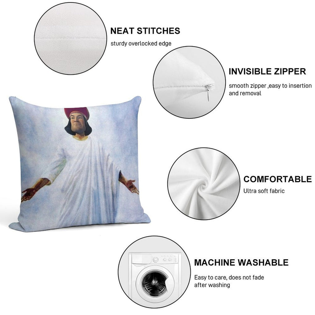 Lord Farquaad As God Soft Gift Ready Throw Pillow