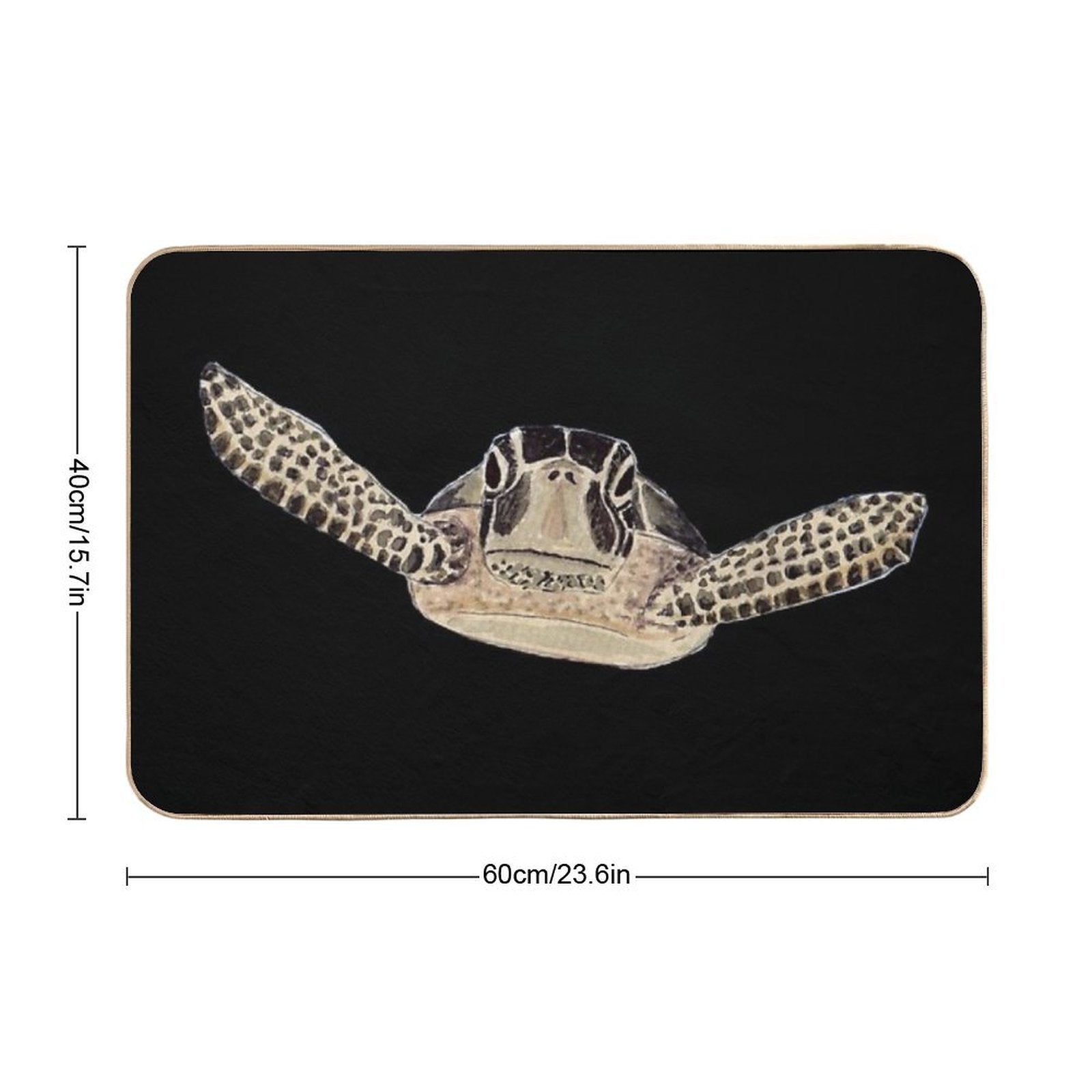 Sea Turtle 2  Rapid-Drying Bath Mat