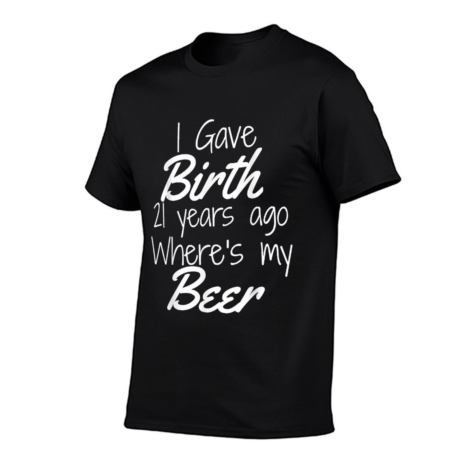 21st Birthday Mom of 21 Year Old Son Daughter Birthday  Heathered Texture T-Shirt
