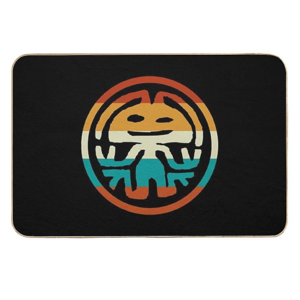 Rabbit in The Moon  Fade-Resistant Bath Mat