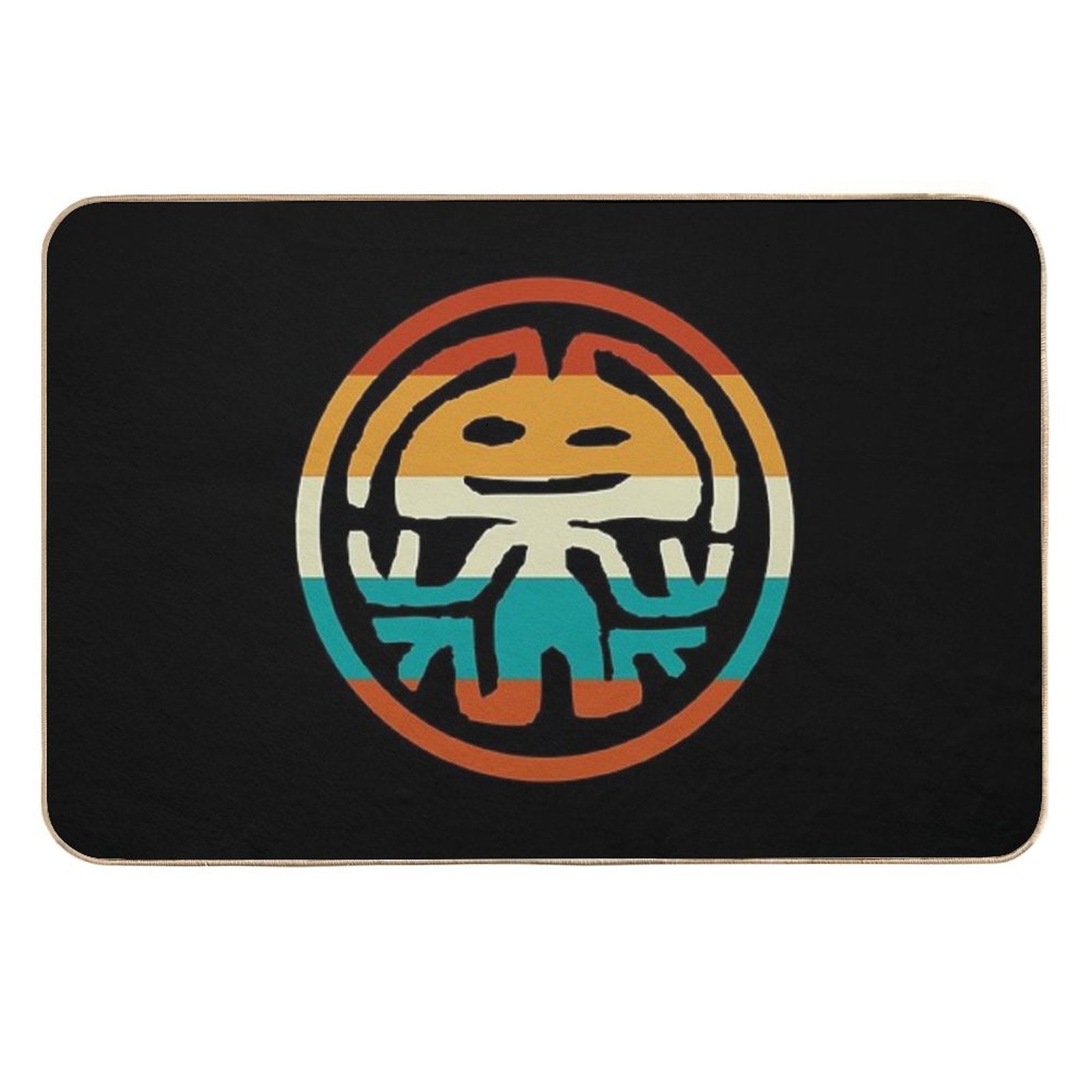 Rabbit in The Moon  Fade-Resistant Bath Mat