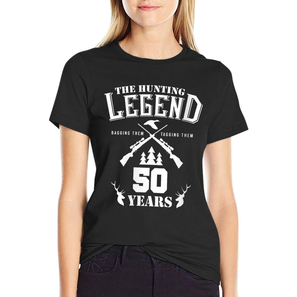 Womens Hunting 50th Birthday Gift for Hunters  Breathable T-Shirt