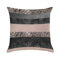 Blush Glam Stripes #2 (Photo of Glitter Only - Not Reflective) Soft Home Decor Throw Pillow