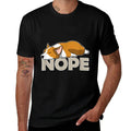 Nope Lazy Corgi  Slim-fit Cut T-Shirt