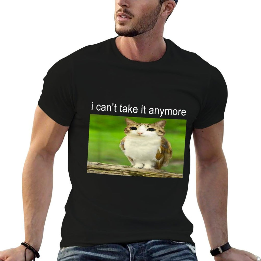 Silly Owl Cat Meme I Cant Take It Anymore  Versatile T-Shirt