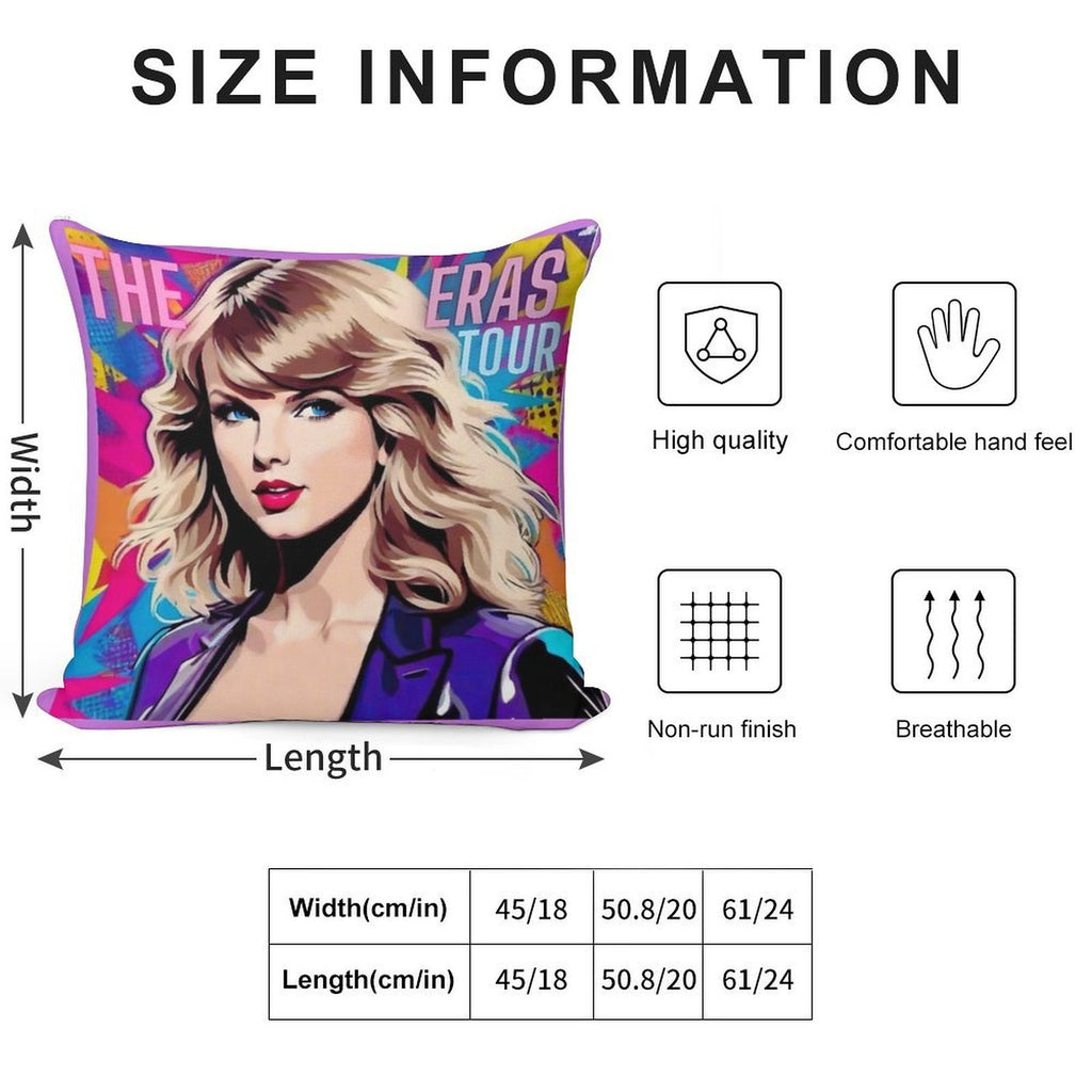 The Eras Tour Soft Skin-Friendly Throw Pillow