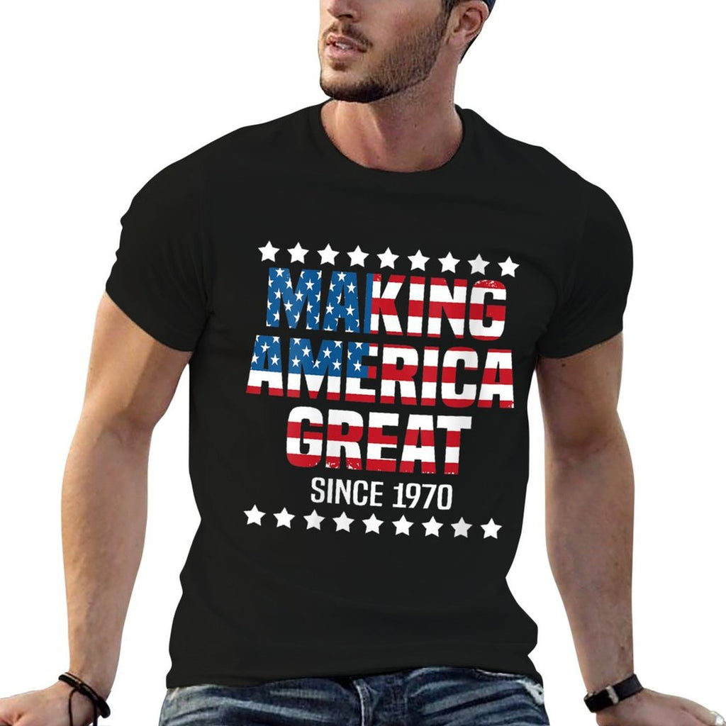 Womens Making America Great Since 1970 Funny 50th Birthday Gift  Eco-friendly Material T-Shirt