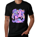 Pastel Goth Skeleton Rider  Unicorn - Kawaii Gothic Comfortable T-Shirt