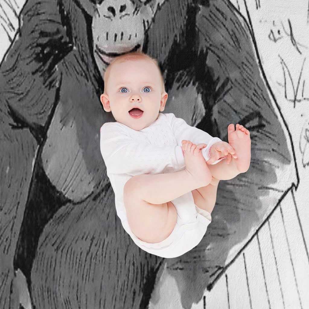 Kanzi The Bonobo Lightweight Throw Blanket