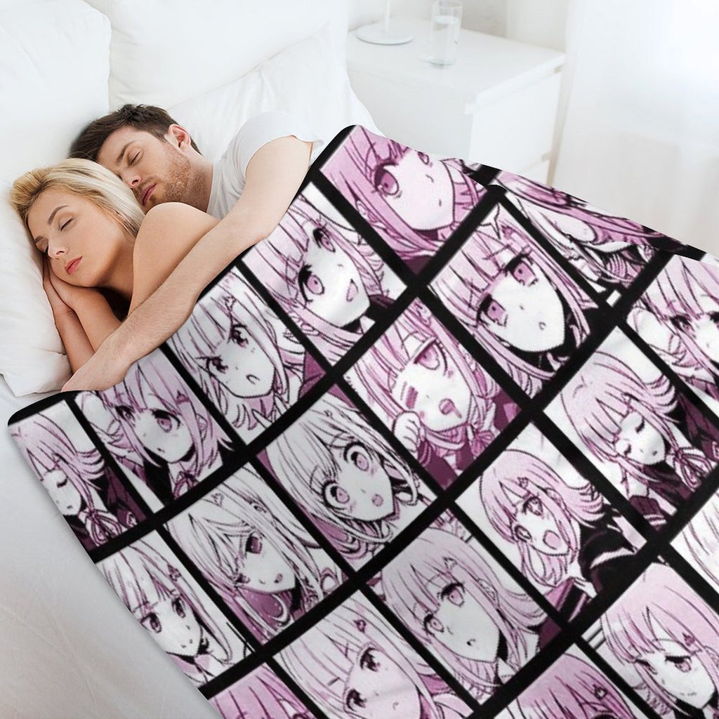 Chiaki Manga Collection (Colored) Travel-friendly Throw Blanket