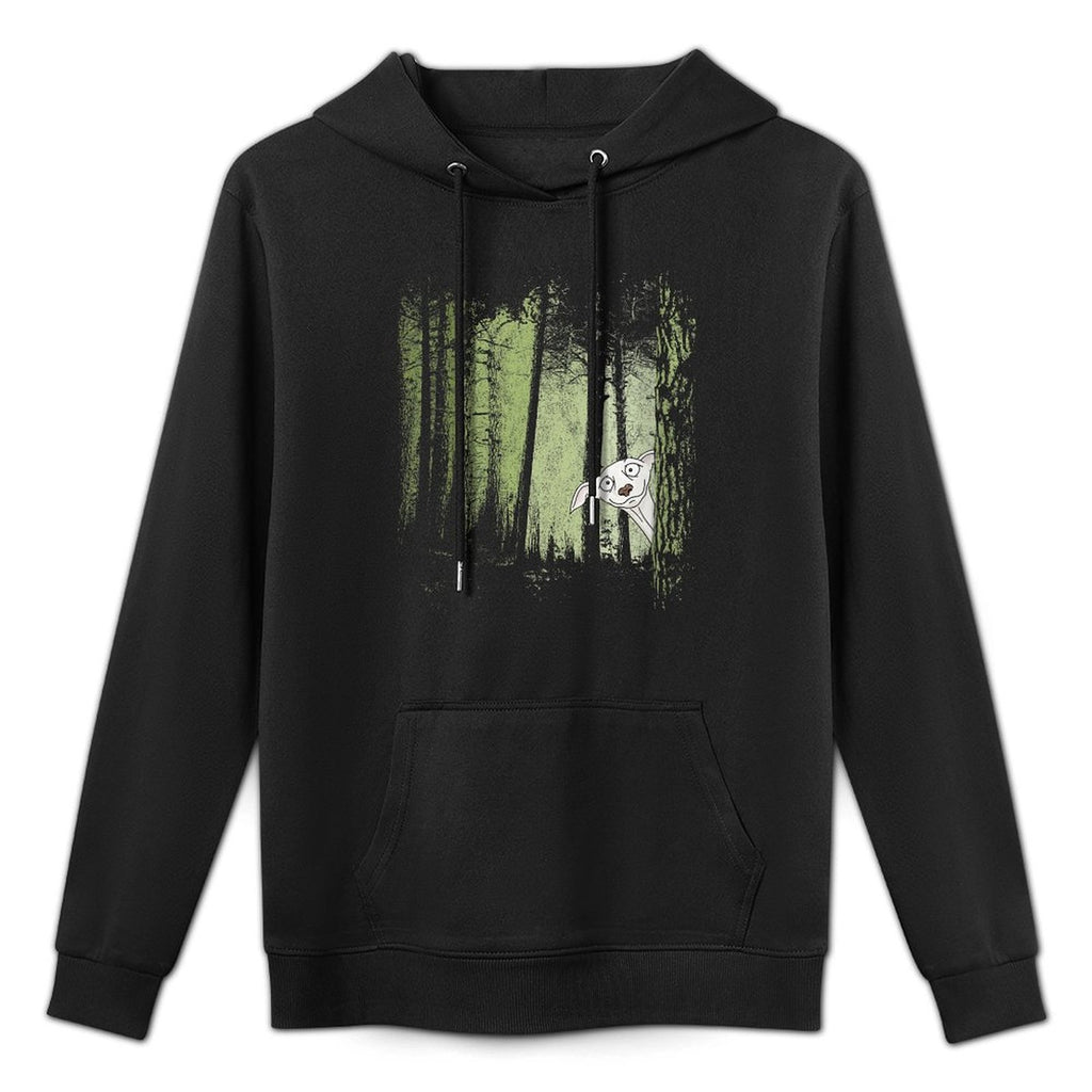 Womens Galgo Espanol Greyhound Hunting Dog In Twilight Forest Unisex Design Hoodie