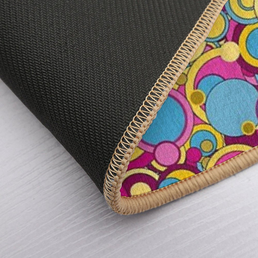 Peter Max Bubbles  Fade-Resistant Bath Mat