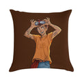 Leo Valdez Soft Hidden Zipper Throw Pillow