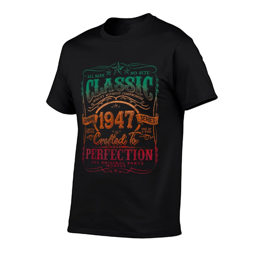 Vintage 1947 Limited Edition 75 Year Old 75th Birthday  Vintage-inspired T-Shirt