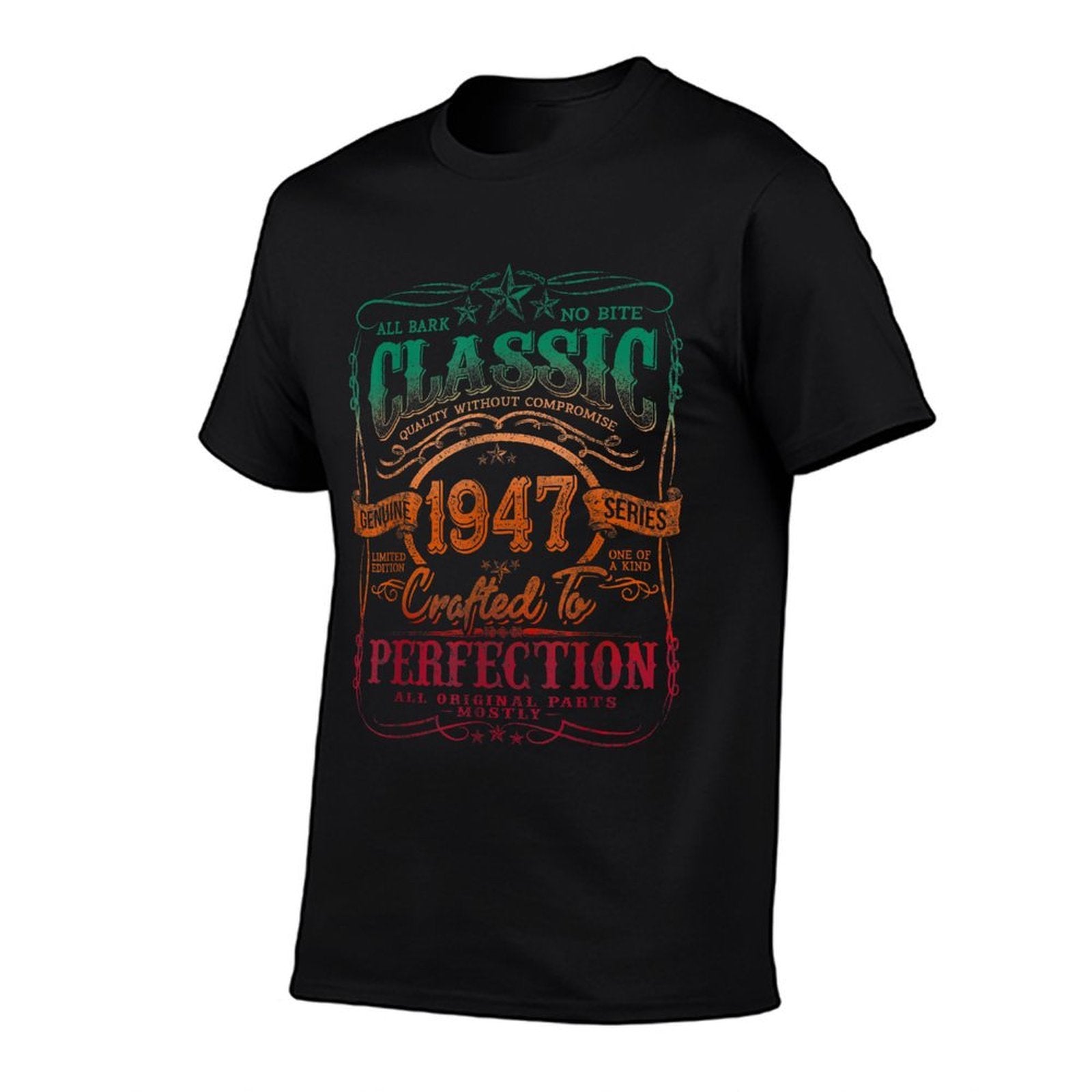 Vintage 1947 Limited Edition 75 Year Old 75th Birthday  Vintage-inspired T-Shirt