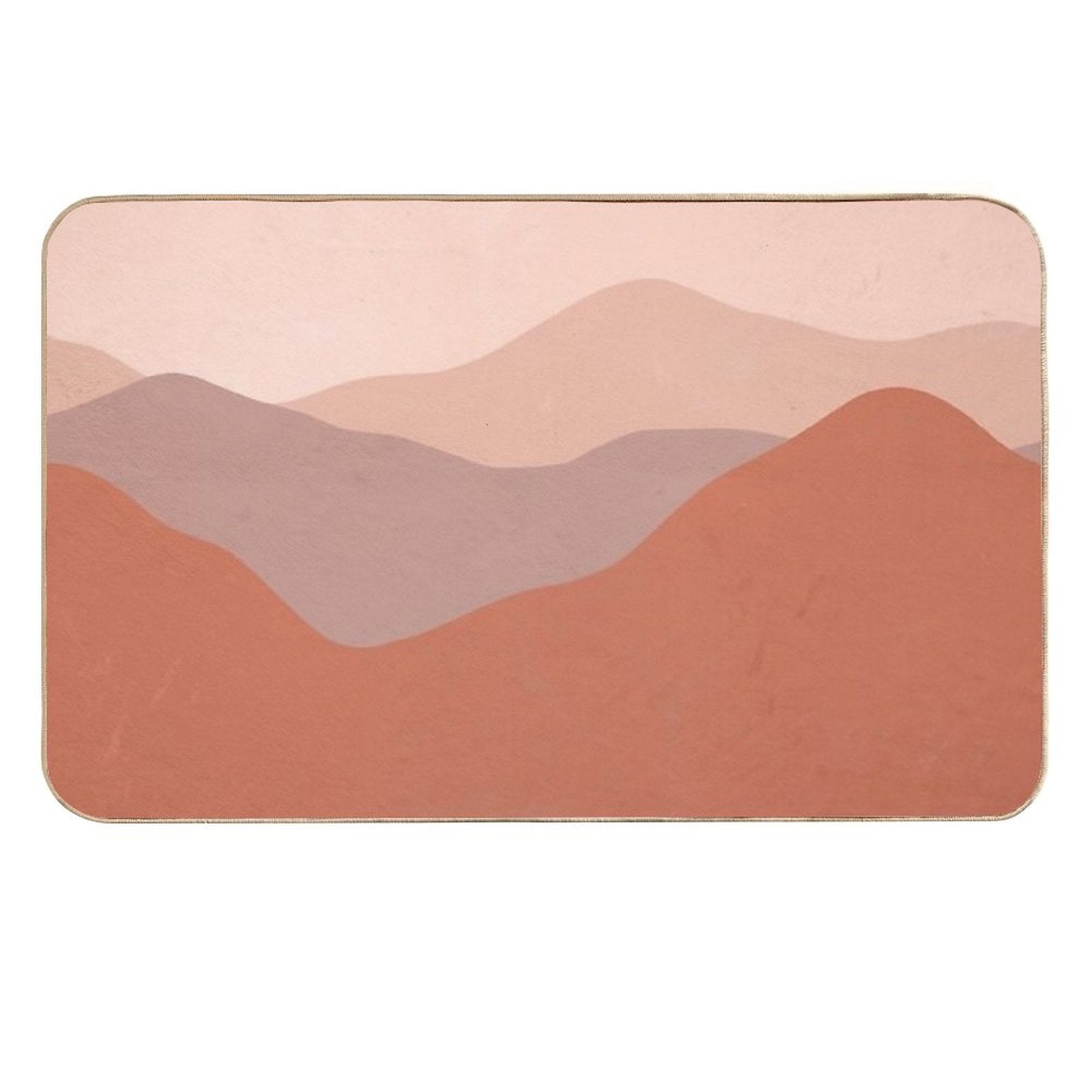Boho Earthy Landscape  Repositionable Bath Mat