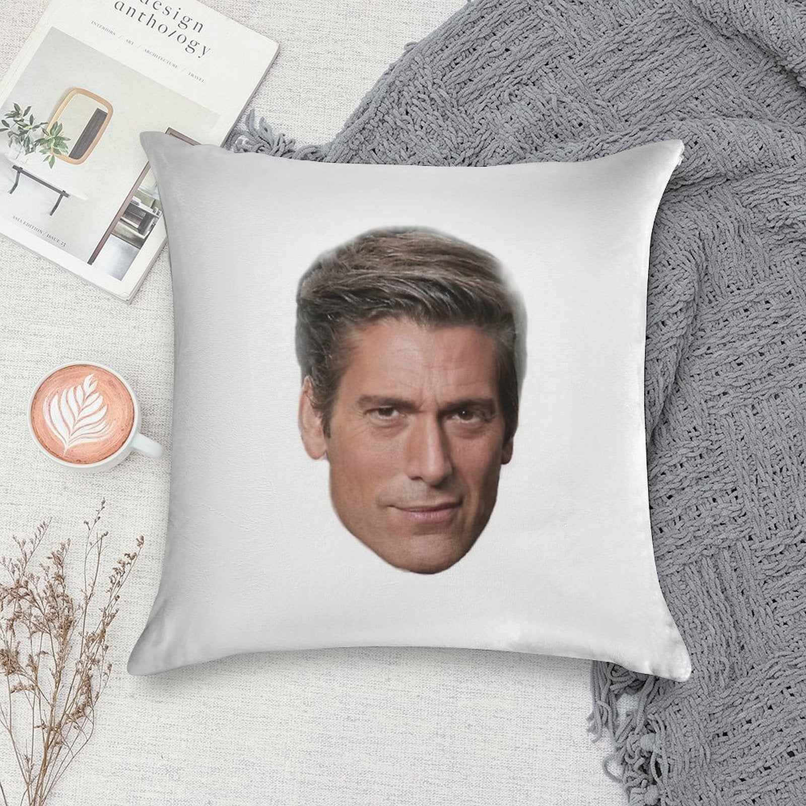David Muirhead Soft Decorative Cover Throw Pillow